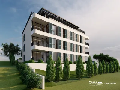 Apartments in a new modern building in Baosici 50m away from the sea